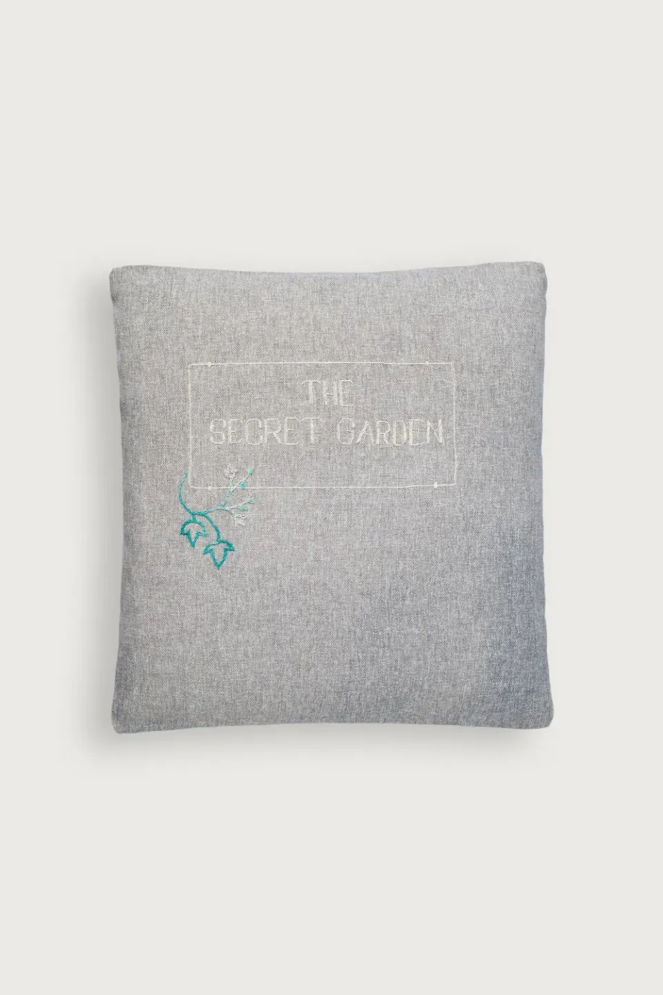 Massimo Alba Pillow cuscino arredo Grey cotone ricamato