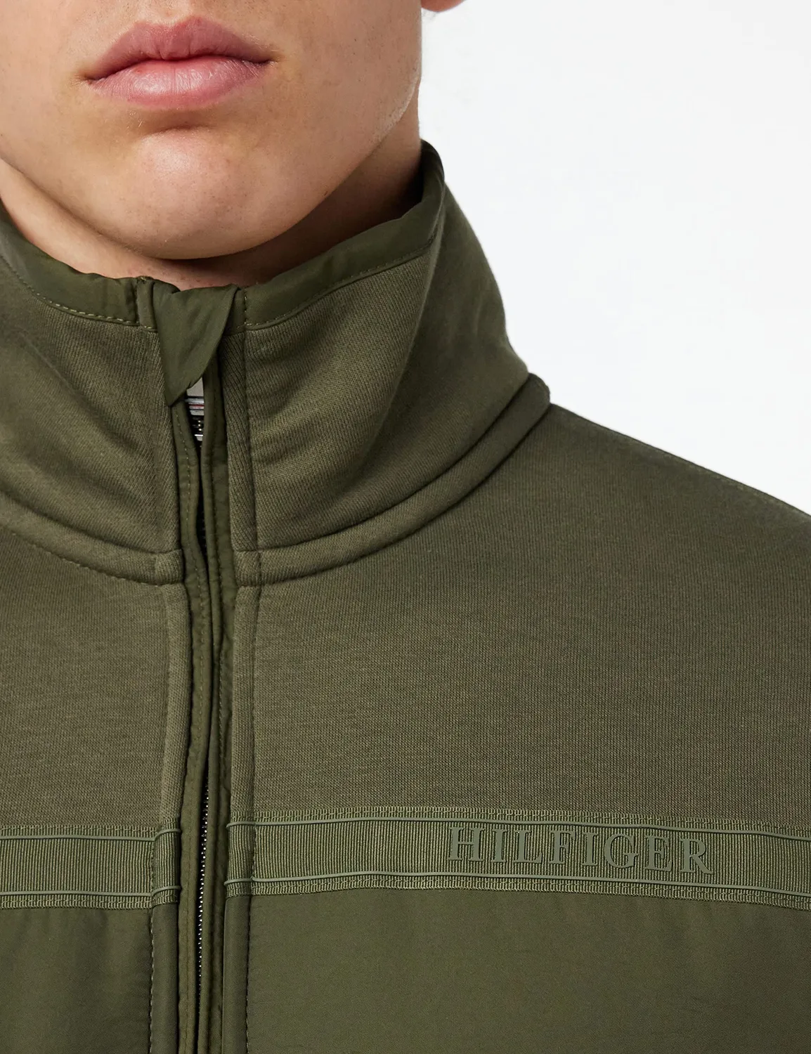 Tommy Hilfiger Mix Media Tape MW0MW29306 giacca zip uomo