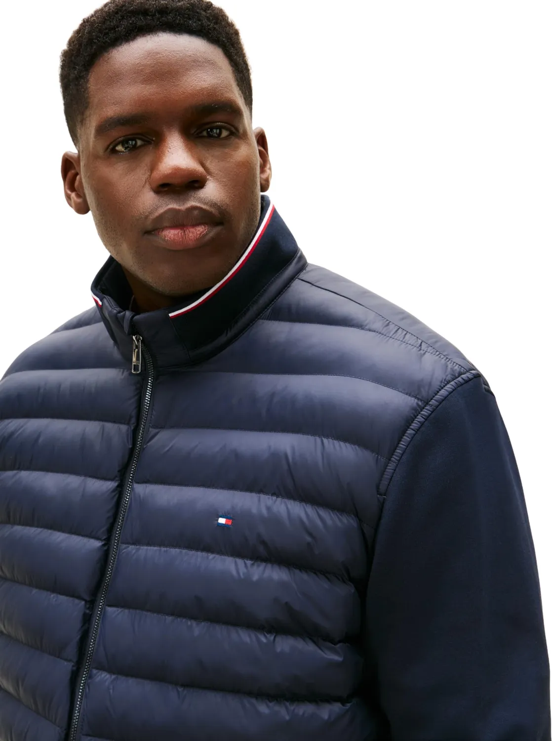 Tommy Hilfiger BT-Mix Media MW0MW43059 felpa 5XL blu navy zip