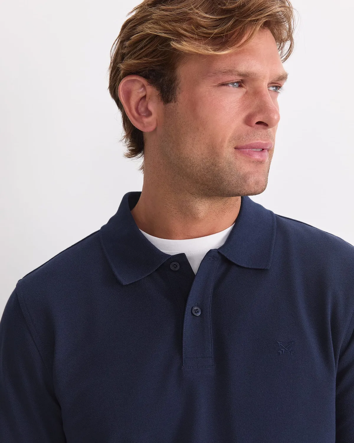 Sportscraft SC Pique polo uomo manica lunga cotone