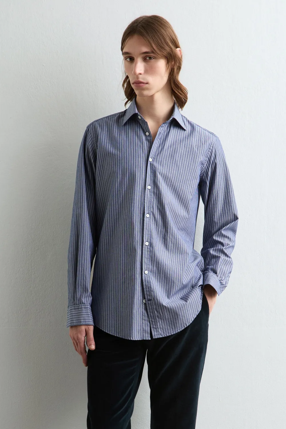 Massimo Alba Genova camicia uomo altomare cotone