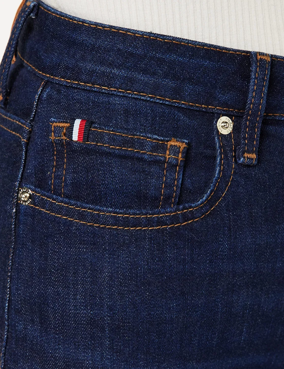 Tommy Hilfiger Izzy jeans donna slim cigarette vita alta