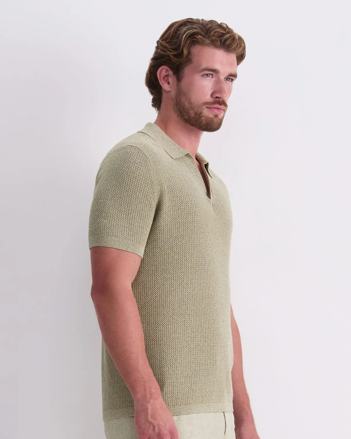 Sportscraft Arlo Knit polo uomo cotone traforato