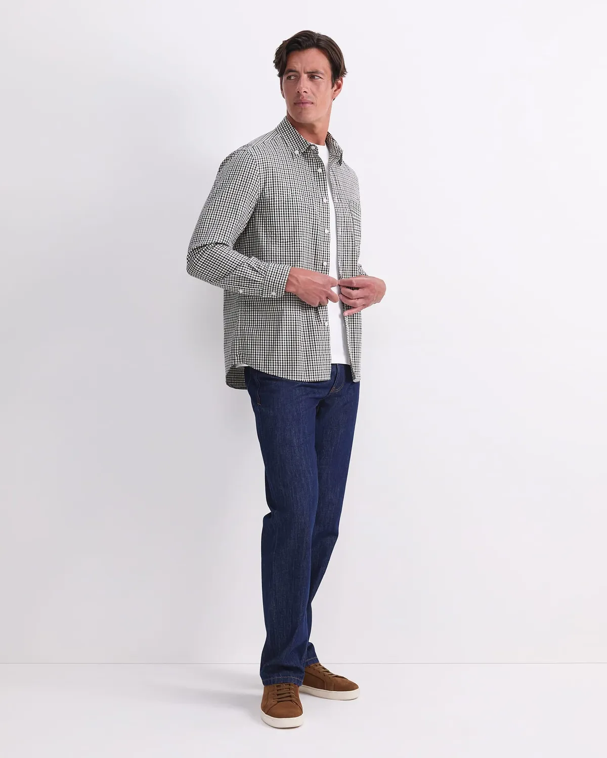 Sportscraft David Long Sleeve Check Shirt camicia uomo cotone