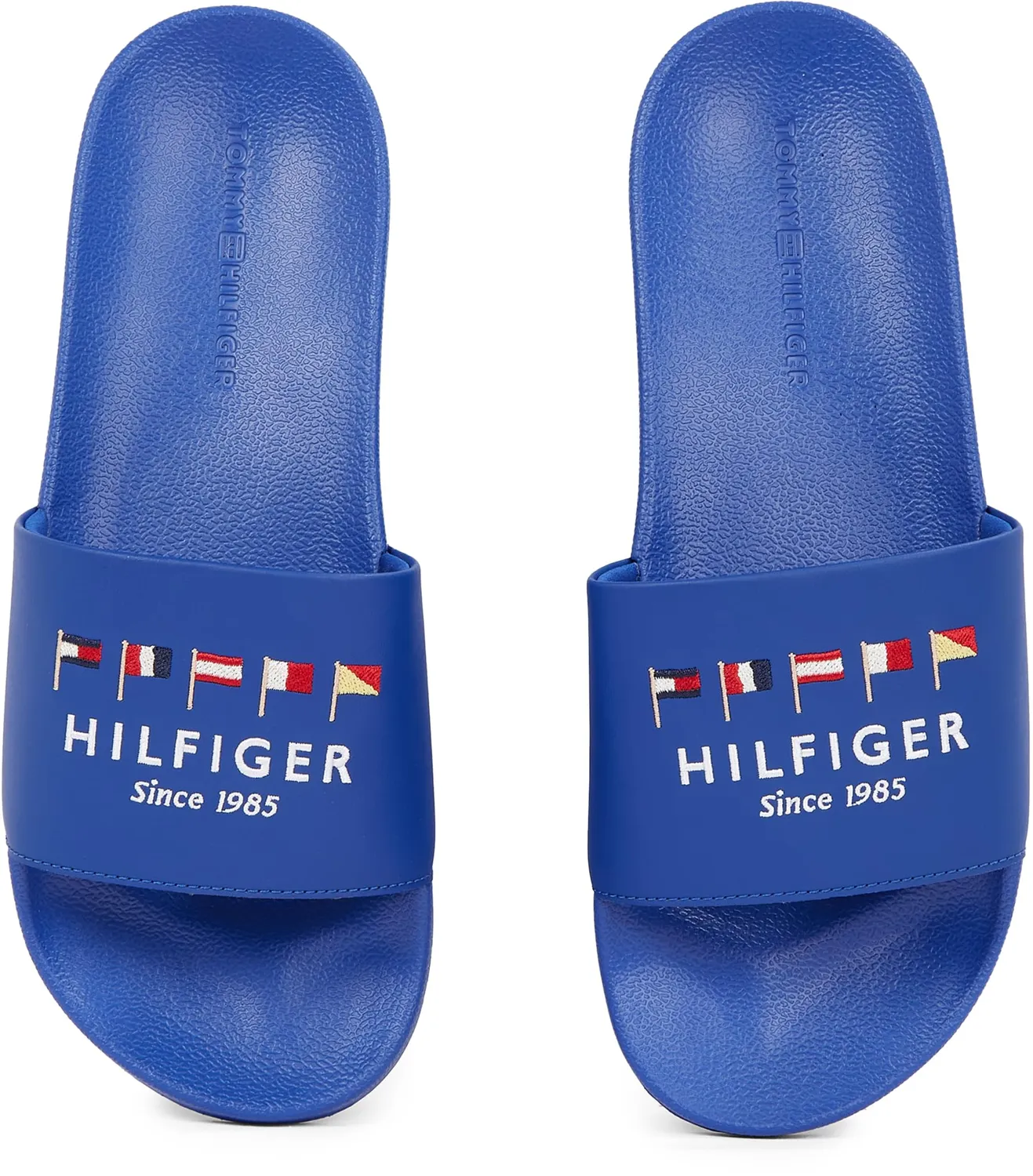 Tommy Hilfiger Flags Logo ciabatte mare uomo nere