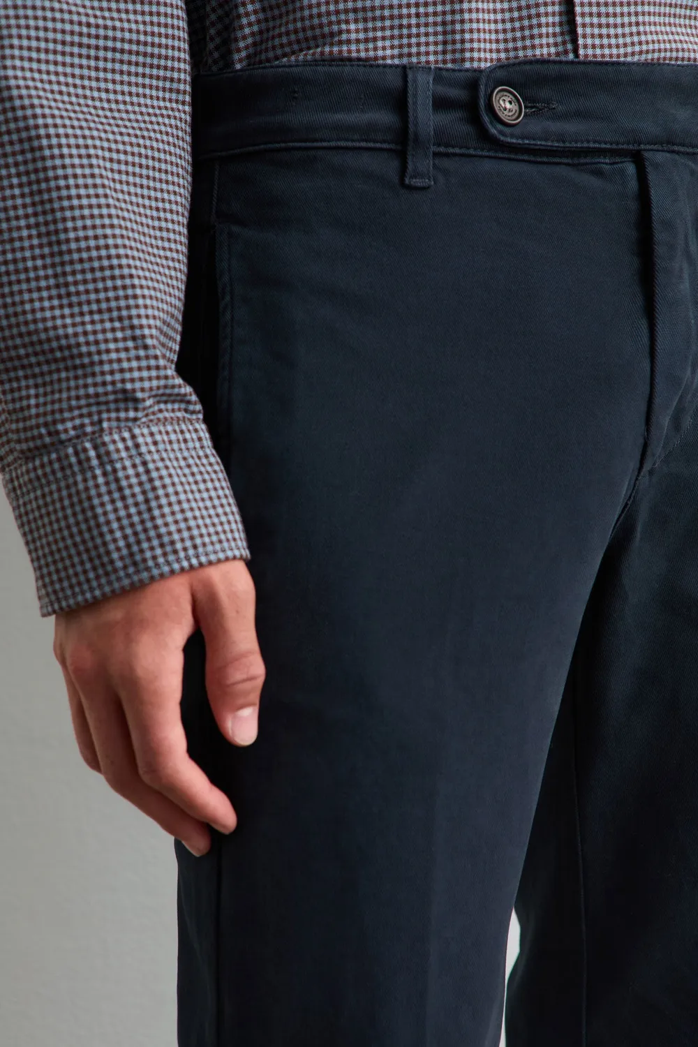 Massimo Alba Winch2 pantaloni uomo dark blue cotone
