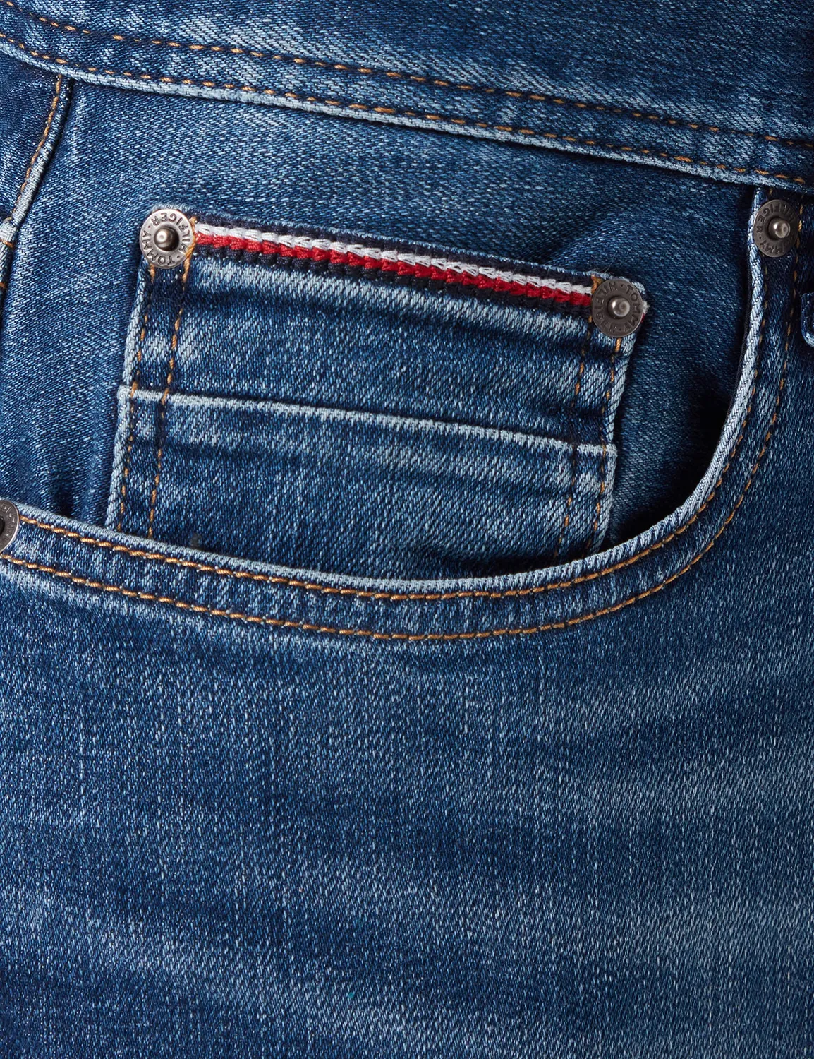 Tommy Hilfiger Straight Denton Pstr 4yrs Repair MW0MW26485 jeans uomo