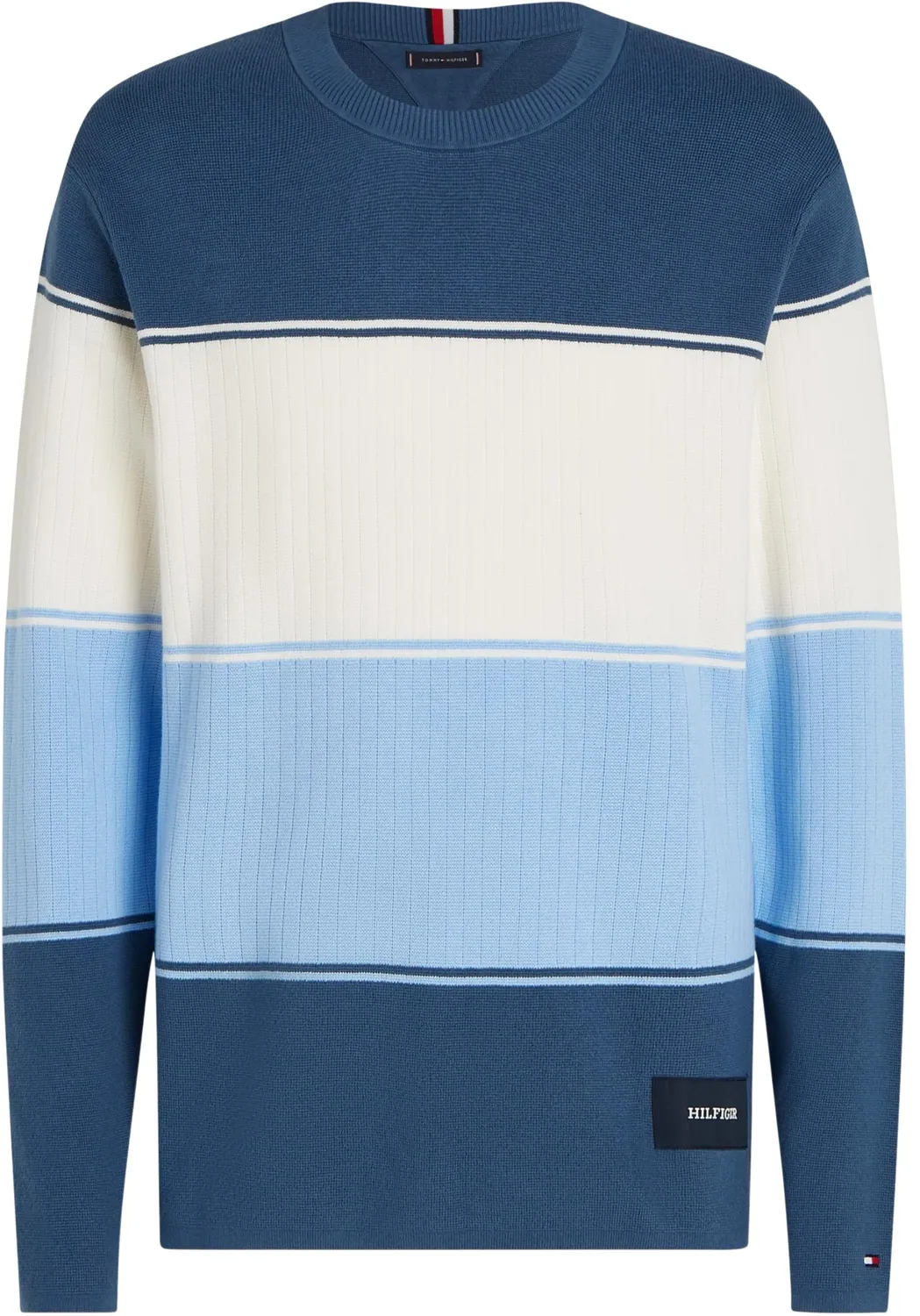 Tommy Hilfiger pullover uomo girocollo maglia S blu