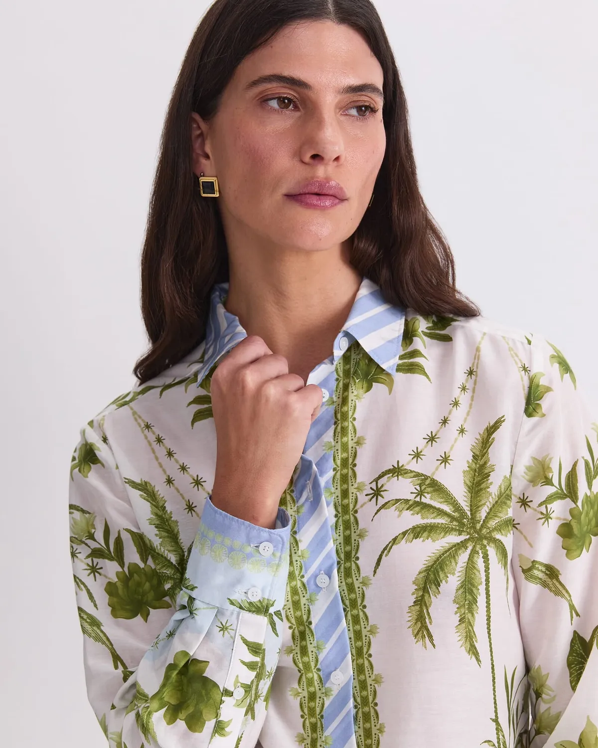 Sportscraft Hampton camicia cotone seta stampata