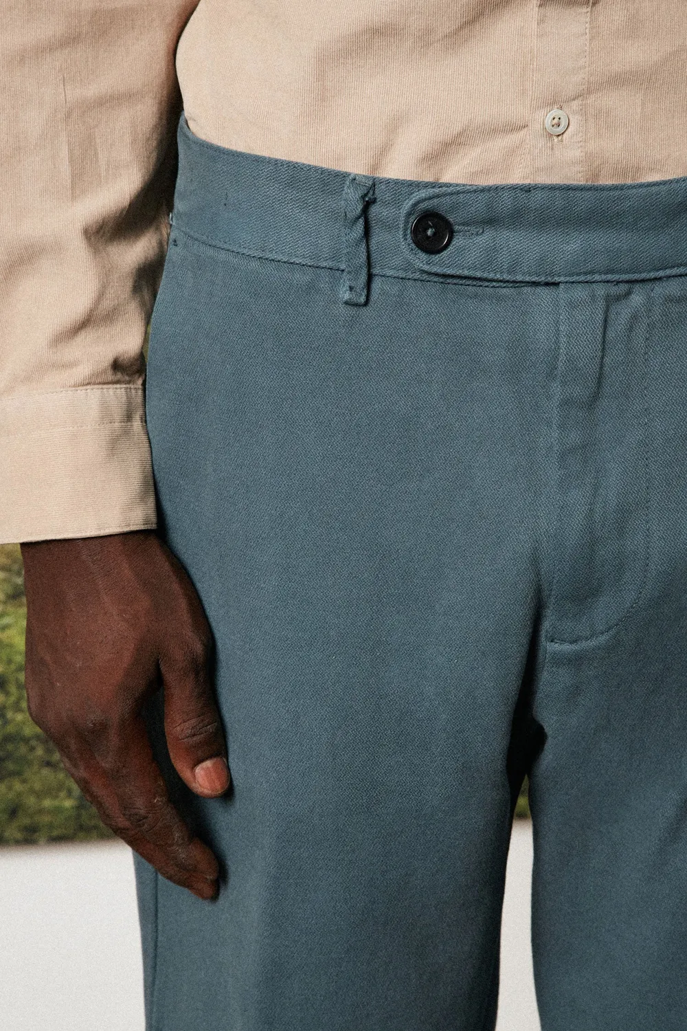 Massimo Alba Albora pantaloni uomo moon rock cotone