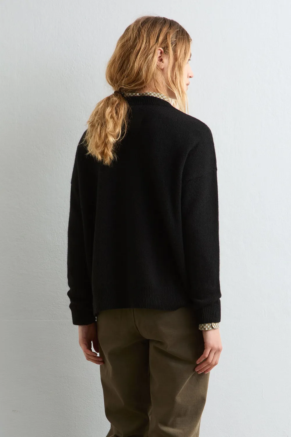 Massimo Alba Francesca maglione donna Nero cashmere