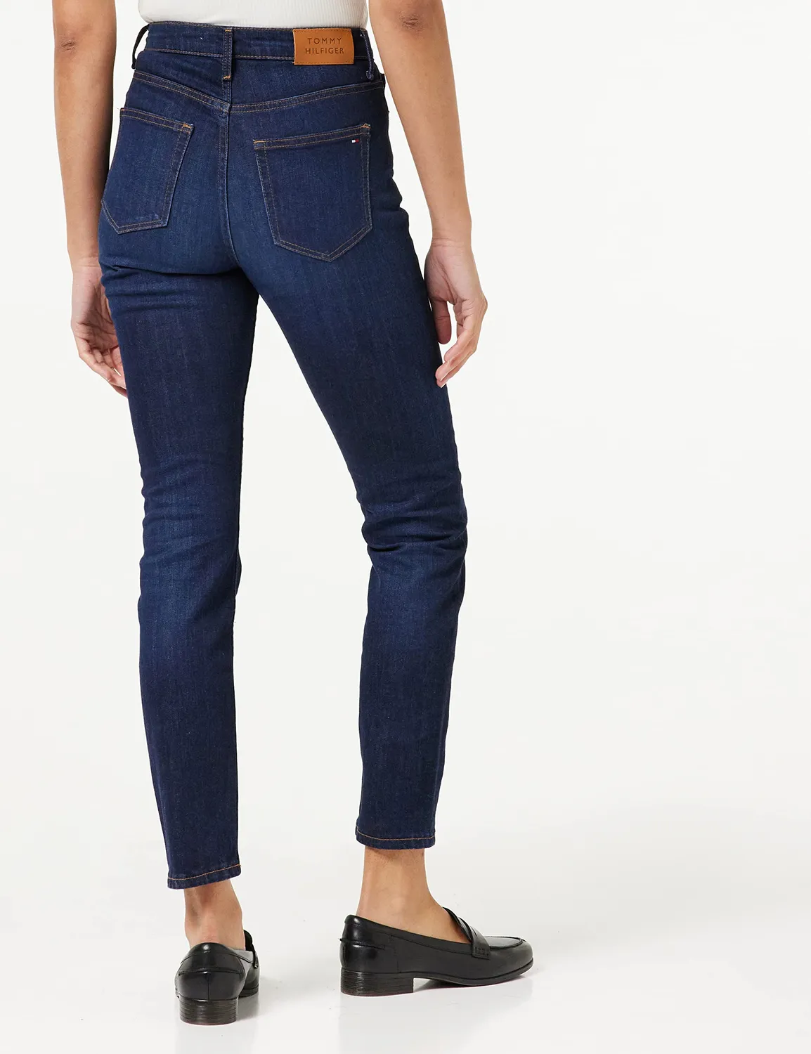 Tommy Hilfiger Izzy jeans donna slim cigarette vita alta