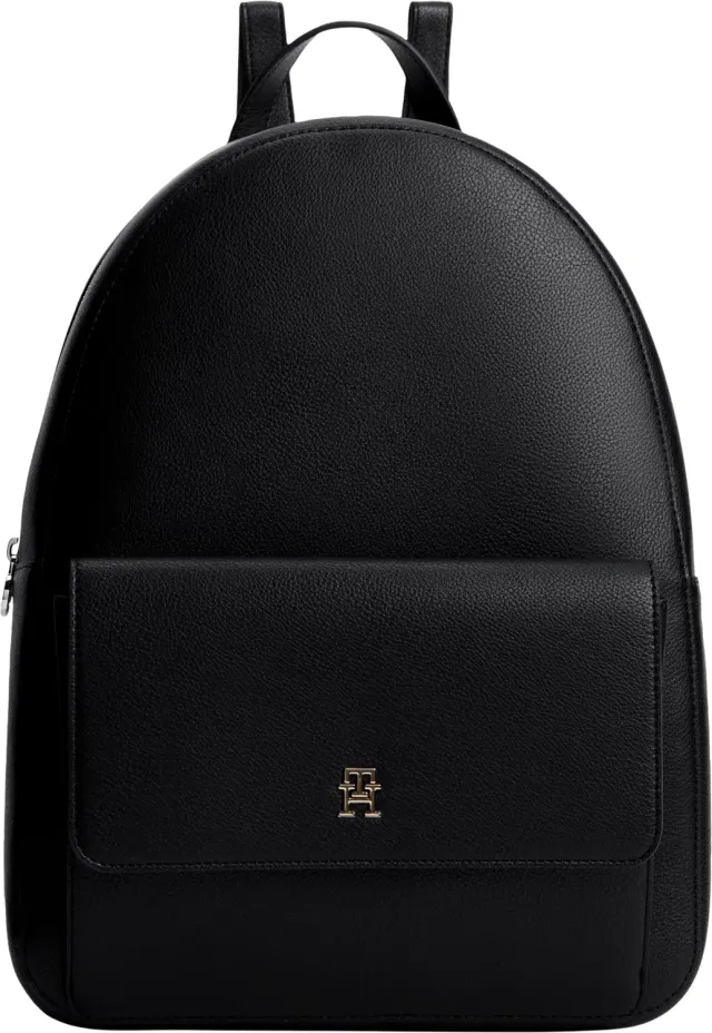 Tommy Hilfiger Icon Zaino Donna Nero Taglia Unica Tasca Esterna