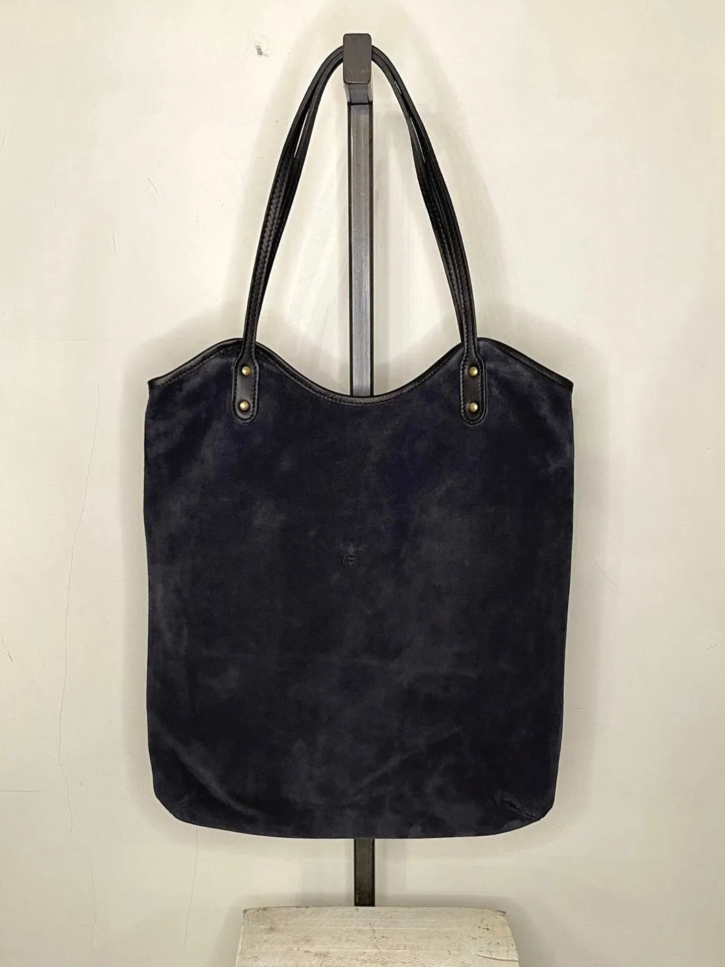 LOL Roma Irma borsa spalla pelle suede testa di moro