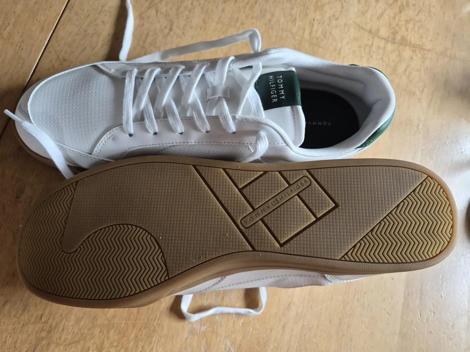 Tommy Hilfiger Cupsole Sneakers Uomo 43 Pelle Bianco Basse