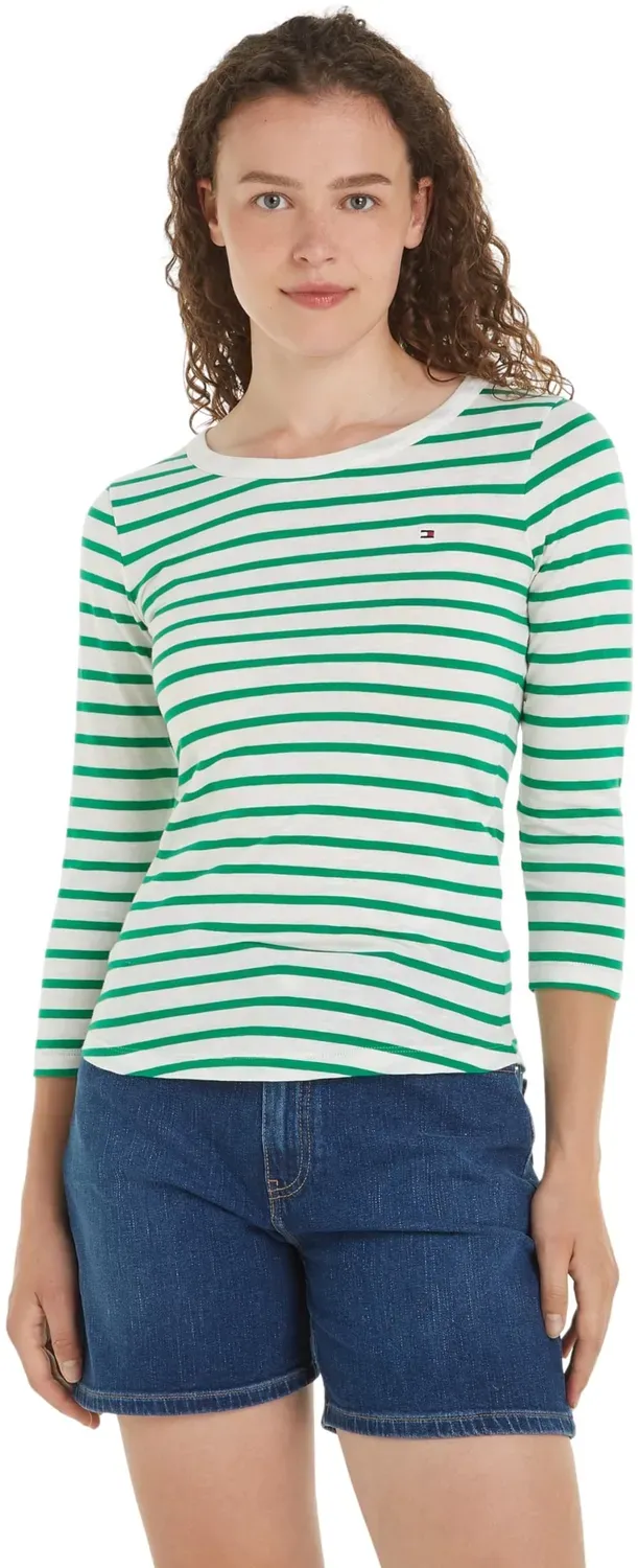 Tommy Hilfiger Maglia maniche lunghe donna arancione cotone