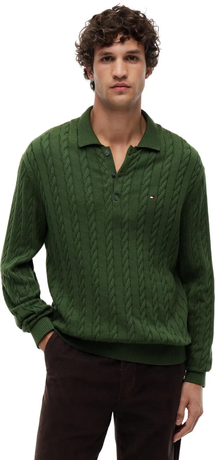 Tommy Hilfiger Classic Cable MW0MW41955 polo unisex L cotone