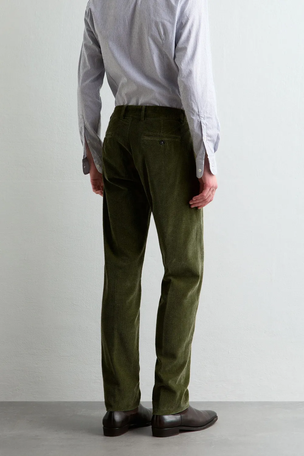 Massimo Alba Sloop abito moss green velluto