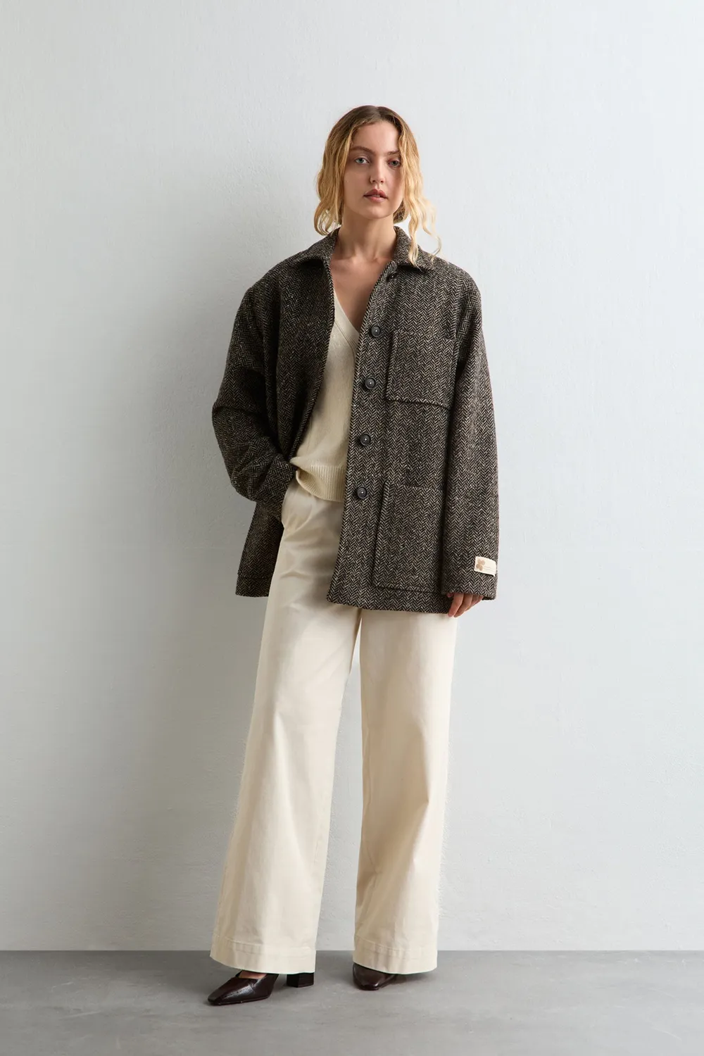 Massimo Alba Rouen giacca donna walnut lana vergine