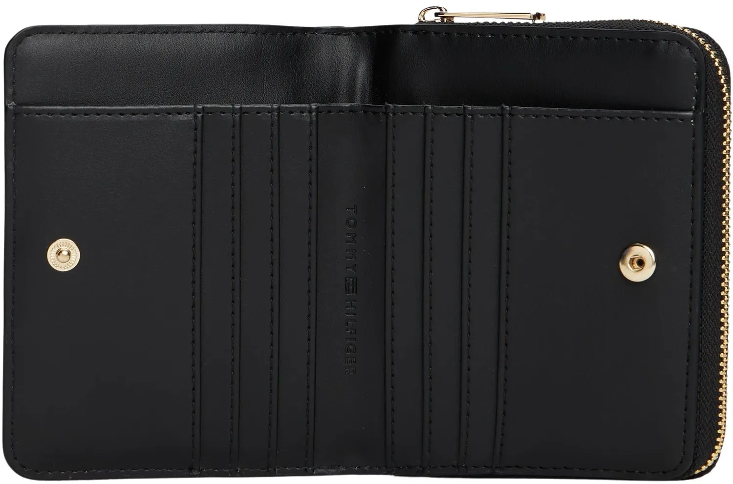Tommy Hilfiger Icon Med Quilted portafoglio piccolo nero