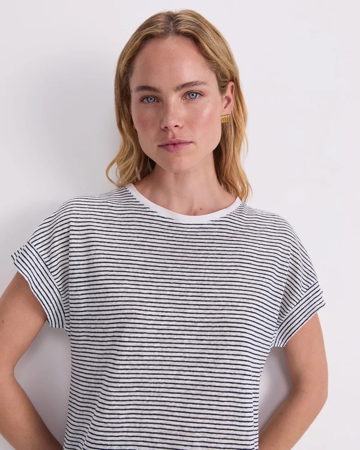 Sportscraft Tonia Crew Neck Linen Tee maglietta lino donna
