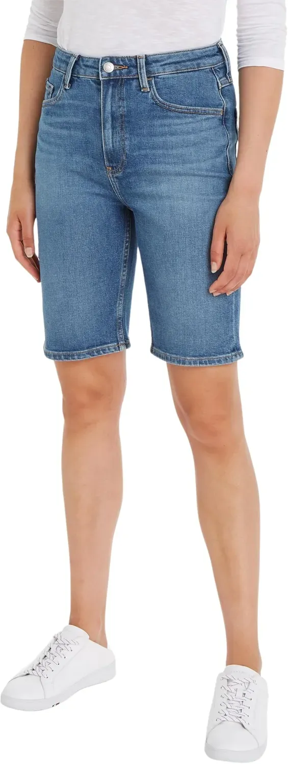 Tommy Hilfiger Denim Slim pantaloncini jeans donna vita alta 36W