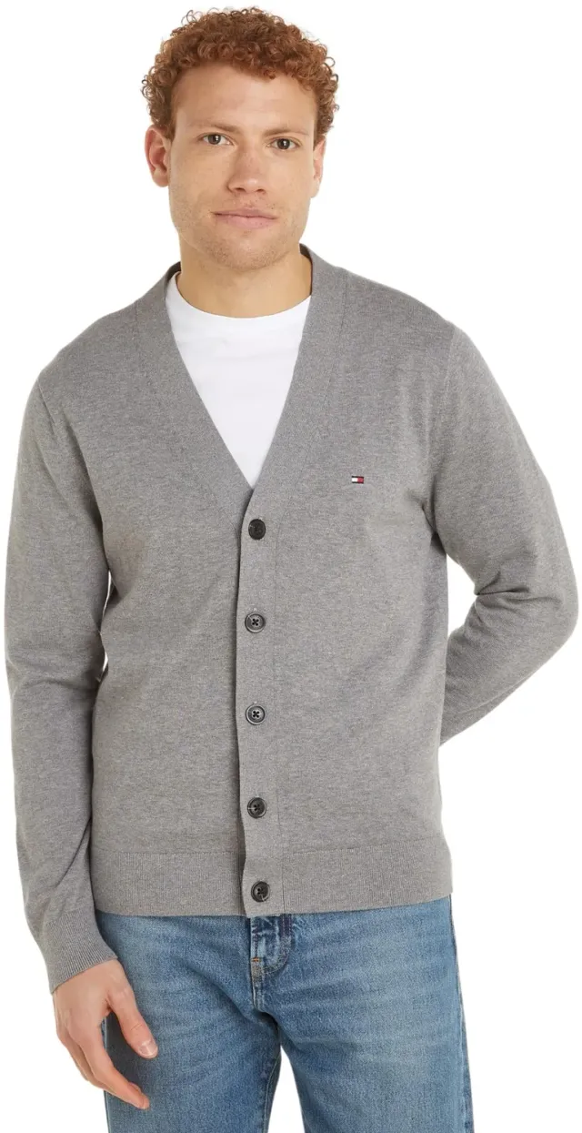 Tommy Hilfiger Essential Cotton cardigan uomo nero L