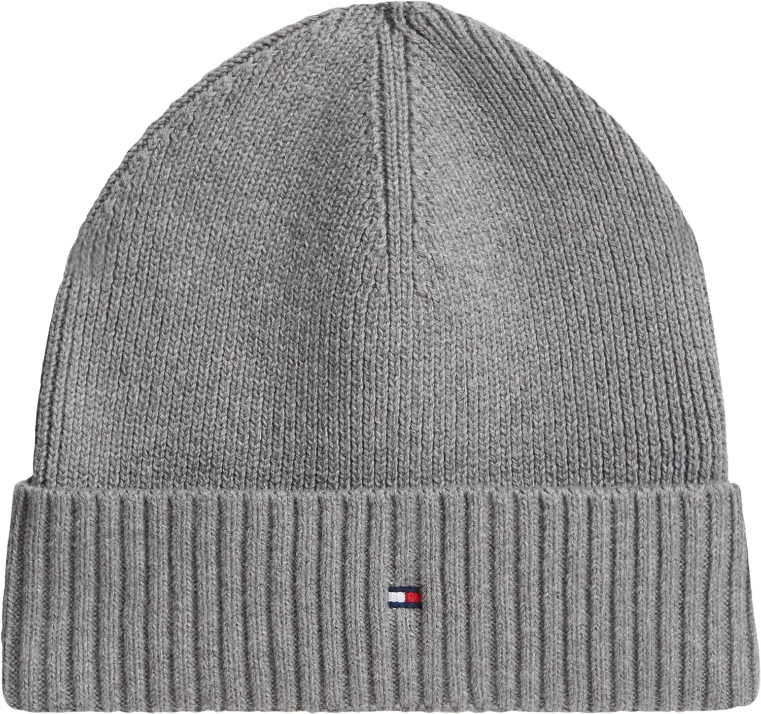 Tommy Hilfiger TH Flag cuffia uomo gialla cotone pima