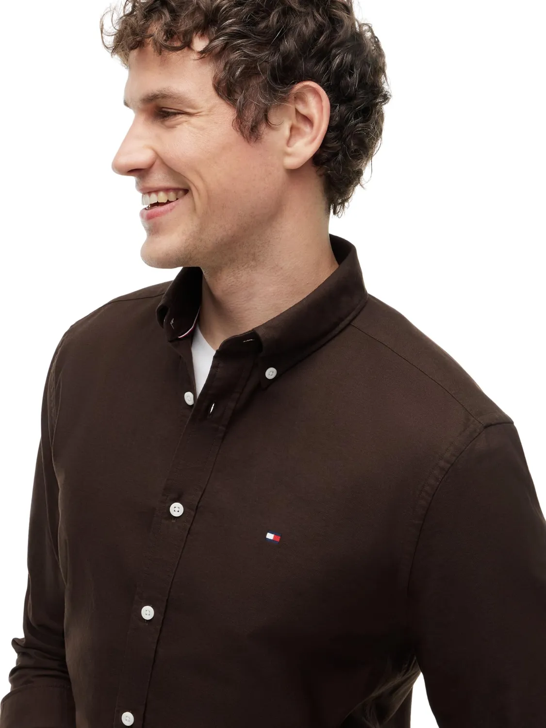 Tommy Hilfiger Heritage Oxford MW0MW35774 camicia L marrone
