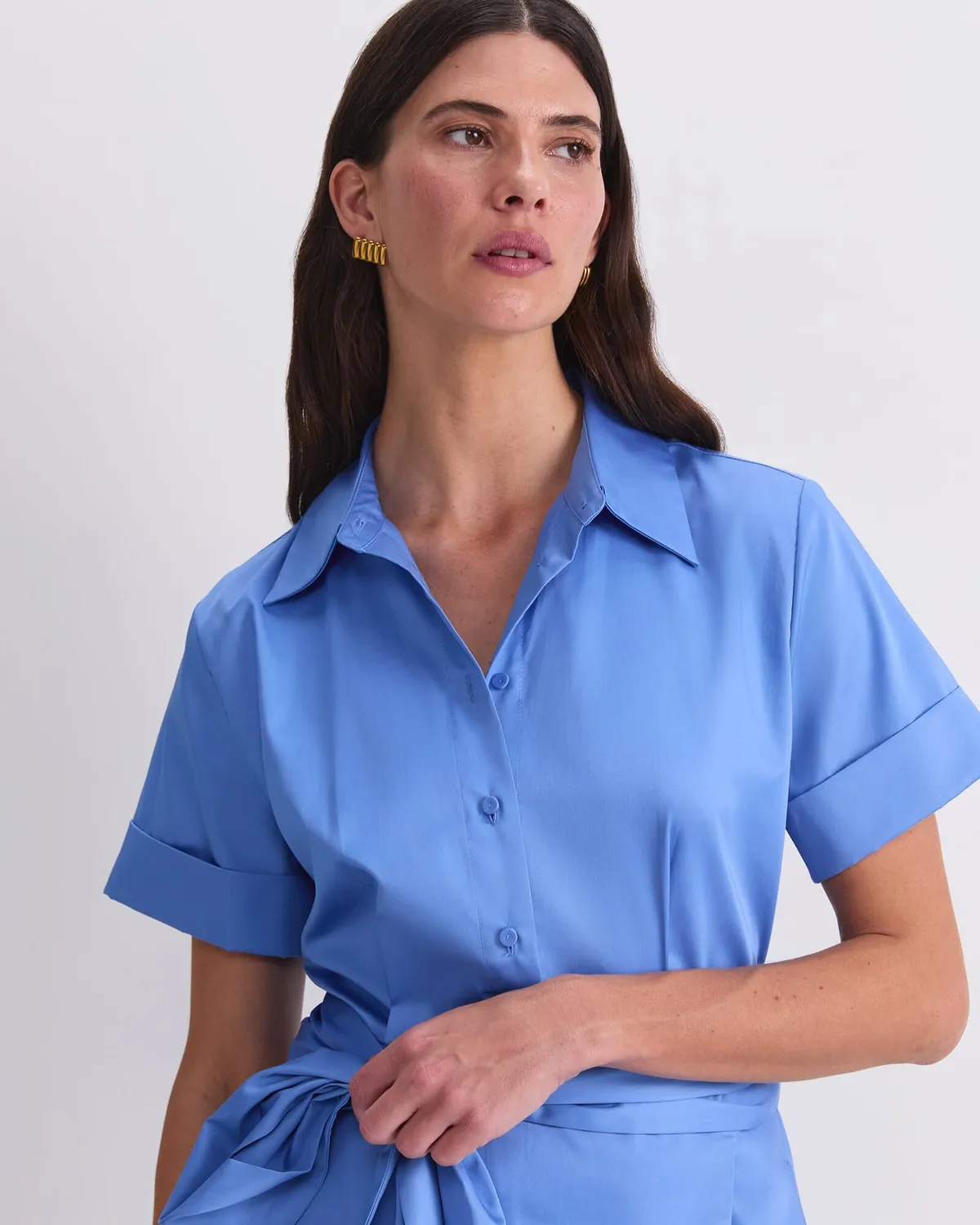Sportscraft Etta vestito midi donna camicia sarong