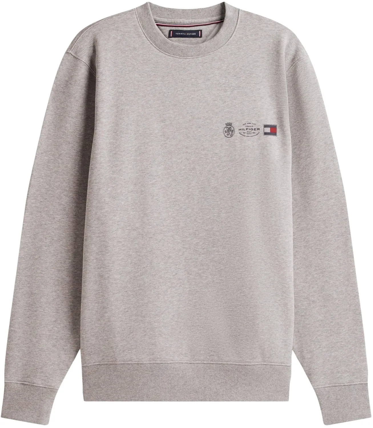 Tommy Hilfiger Small Crest felpa uomo grigia M