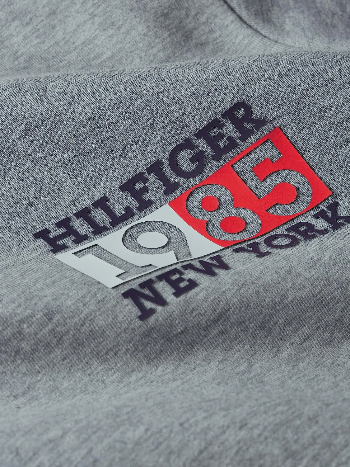 Tommy Hilfiger felpa uomo girocollo grigia medium grey XS
