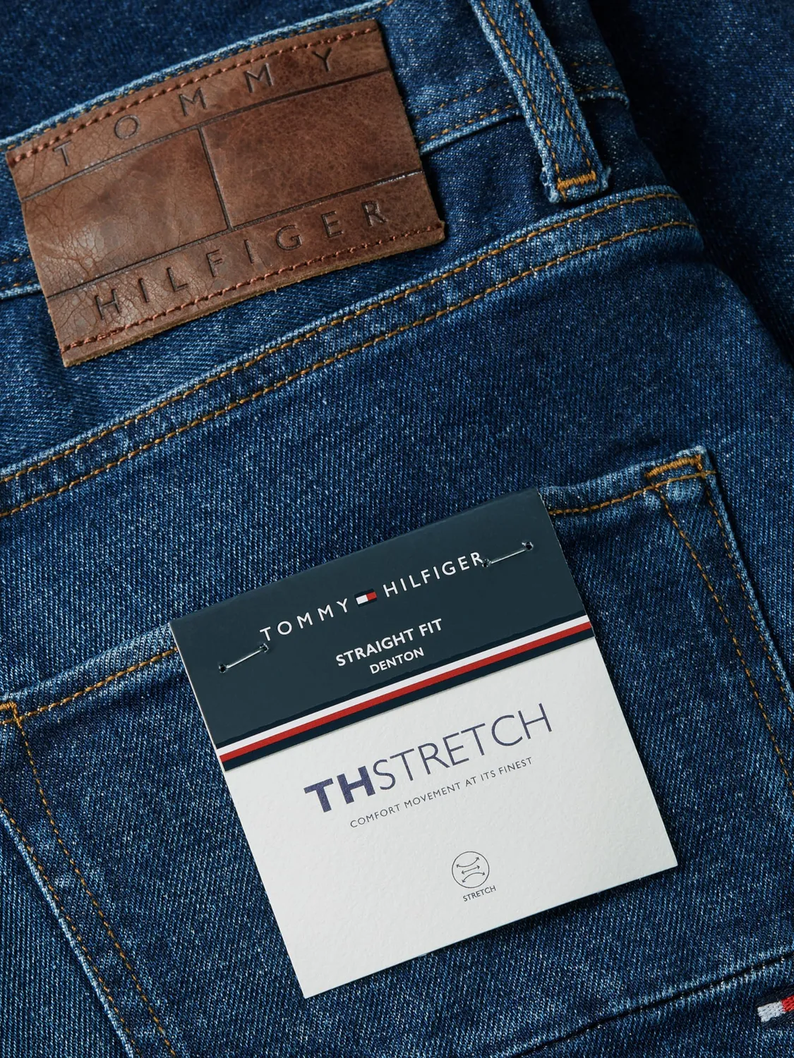 Tommy Hilfiger Denton MW0MW35713 jeans uomo Baker Indigo elasticizzato