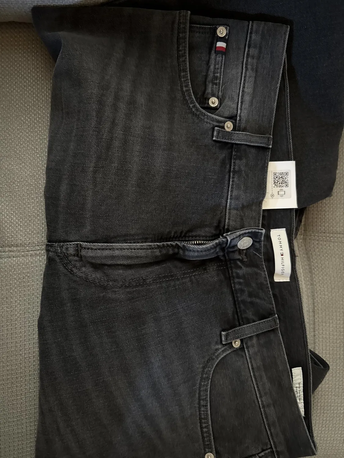 Tommy Hilfiger Denton Slim Straight jeans grigi 30W/30L