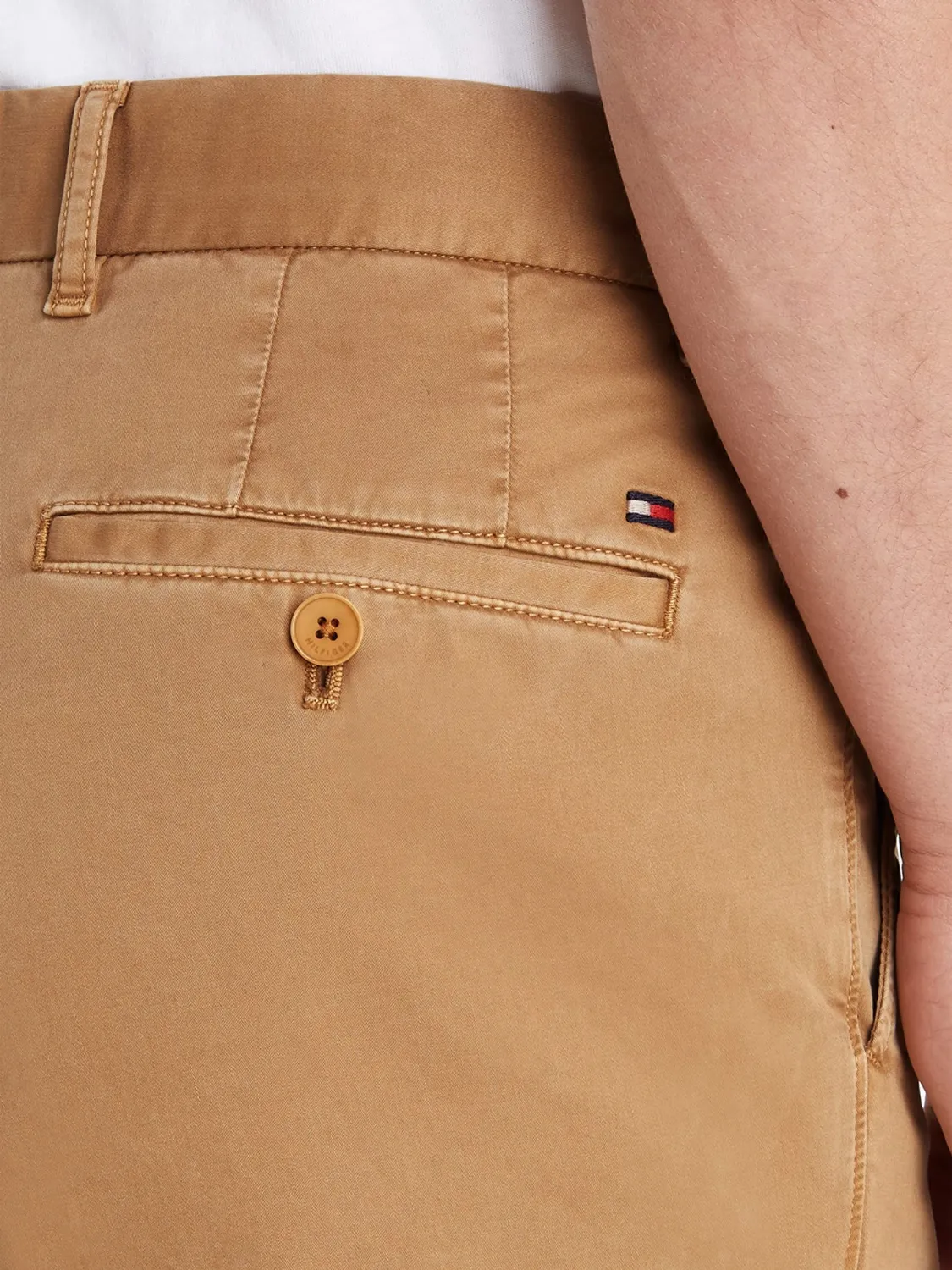 Tommy Hilfiger Chelsea Cargo Satin pantaloni cargo uomo verde