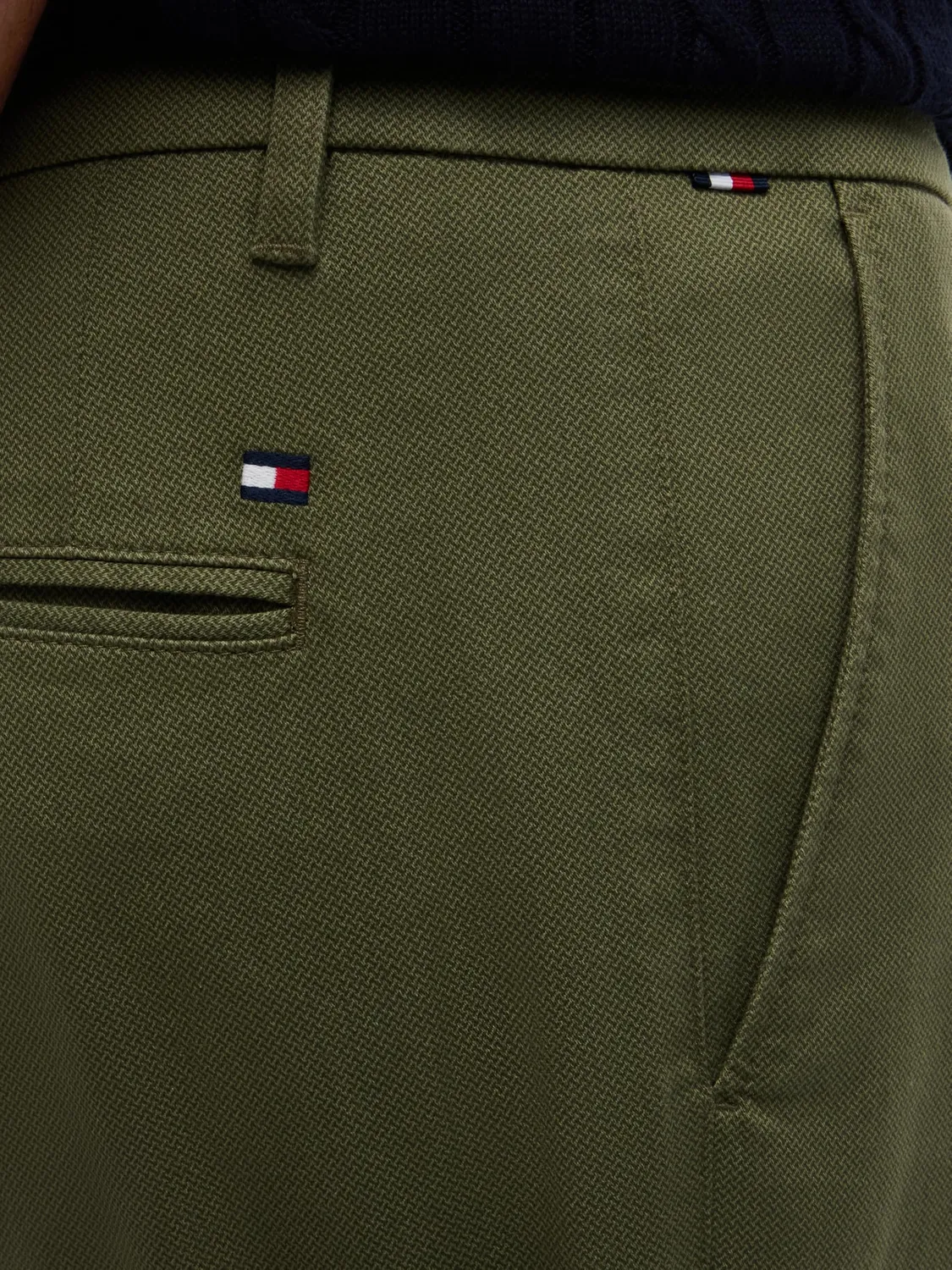 Tommy Hilfiger Denton chino uomo verde 36W/32L straight fit