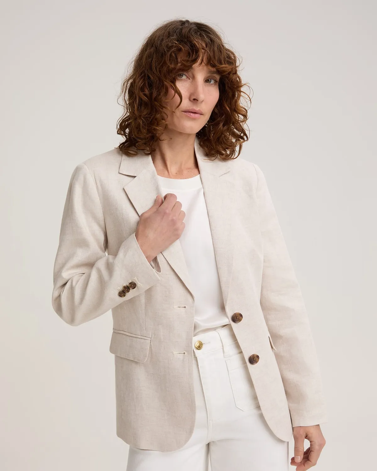 Sportscraft Freya Short blazer lino corto foderato