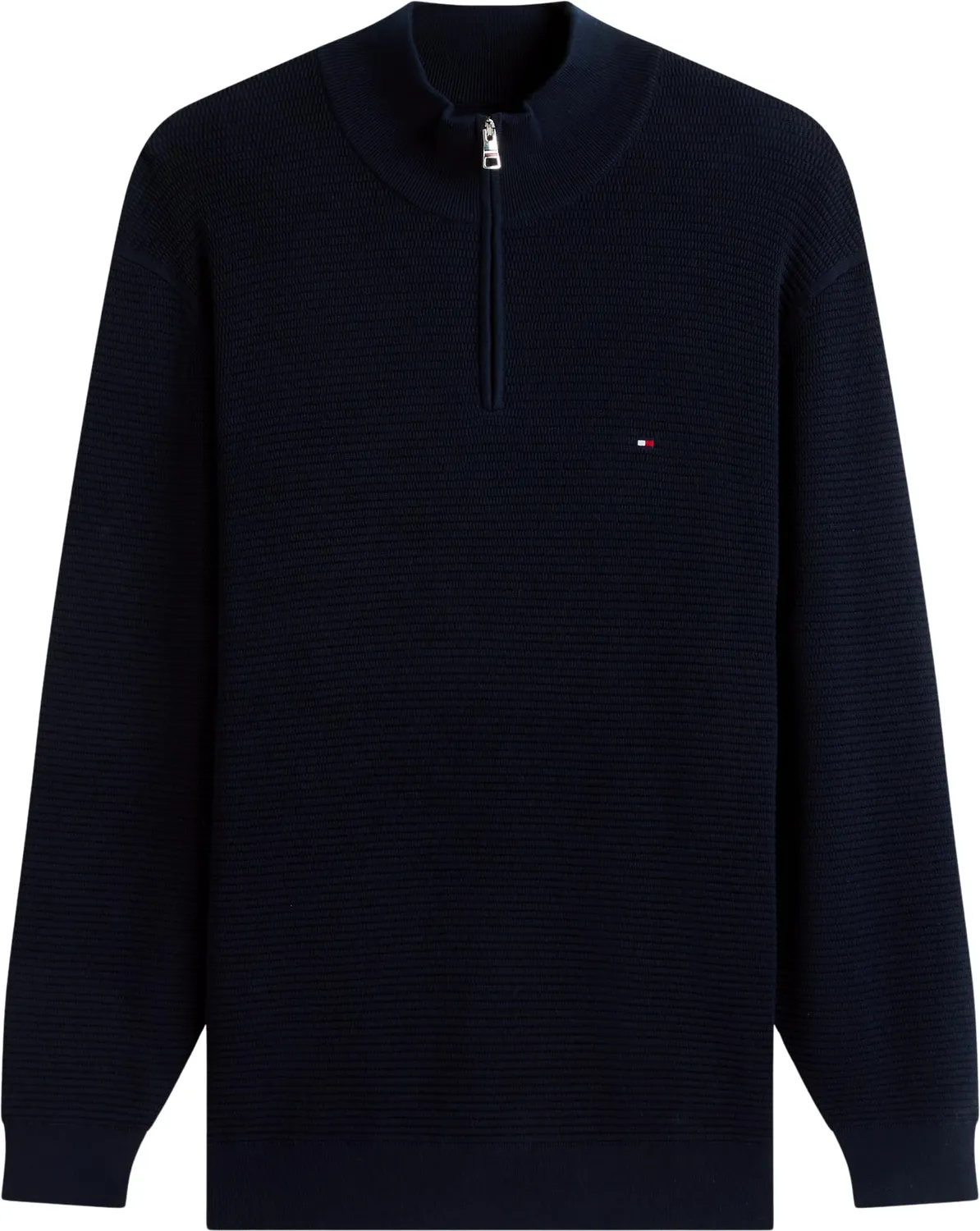 Tommy maglione mezza zip uomo 5XL manica lunga