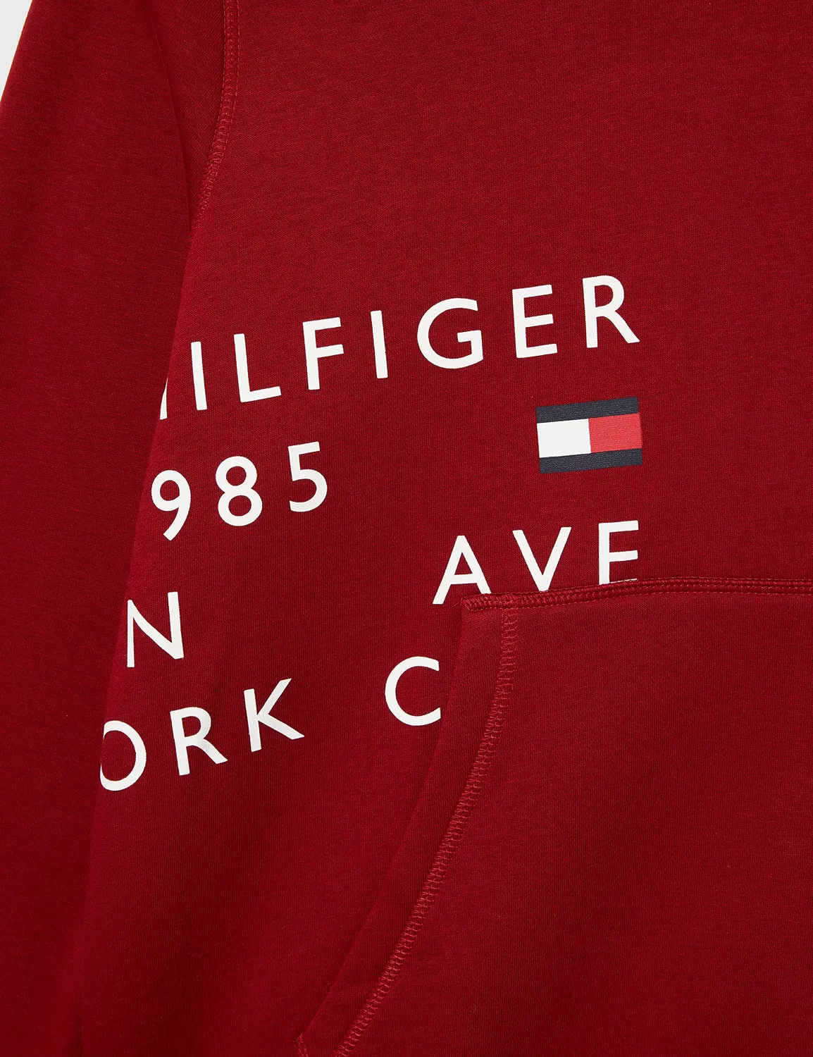 Tommy Hilfiger Off Placement felpa cappuccio uomo