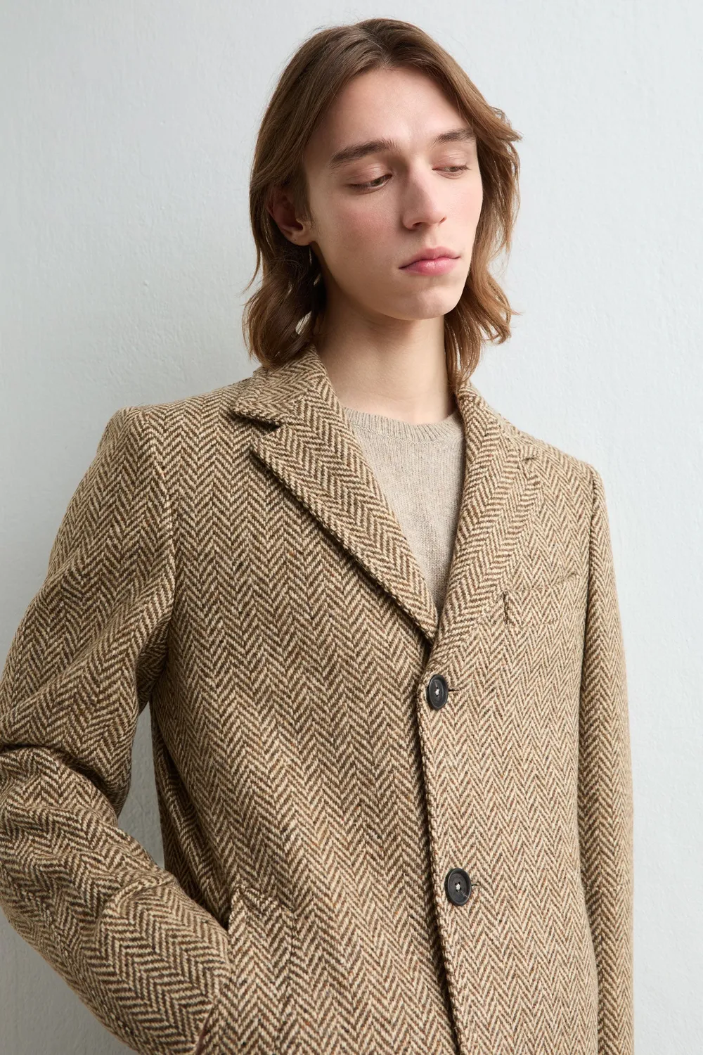 Massimo Alba MERCURY cappotto uomo mimetico lana