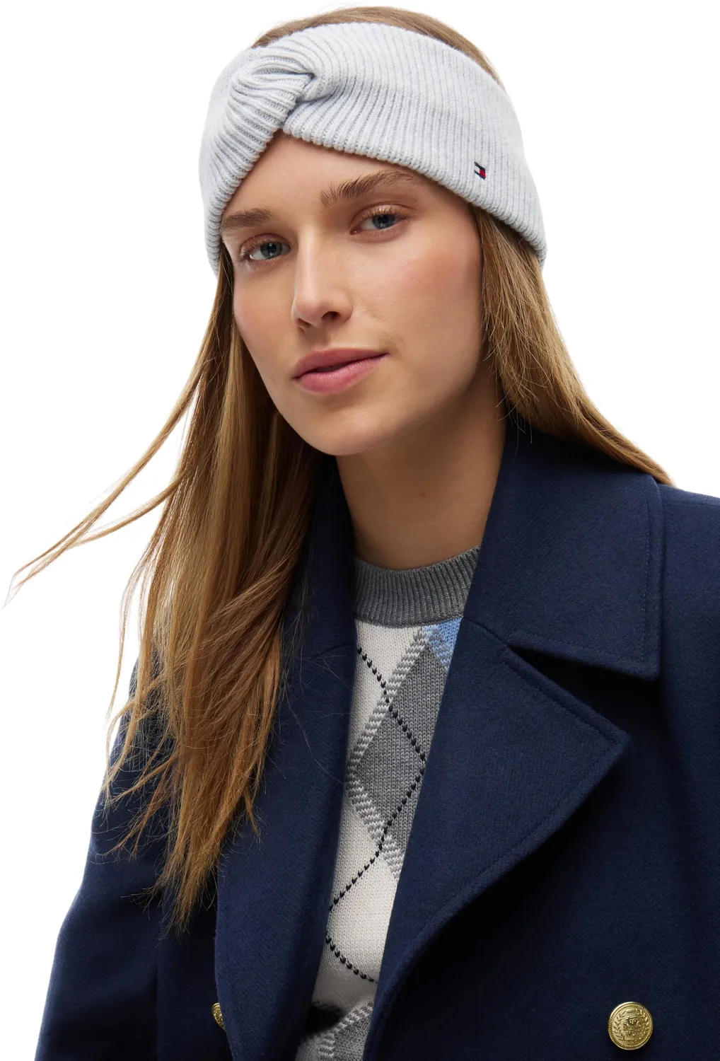 Tommy Hilfiger TH Flag Knit AW0AW19103 fascia grigia