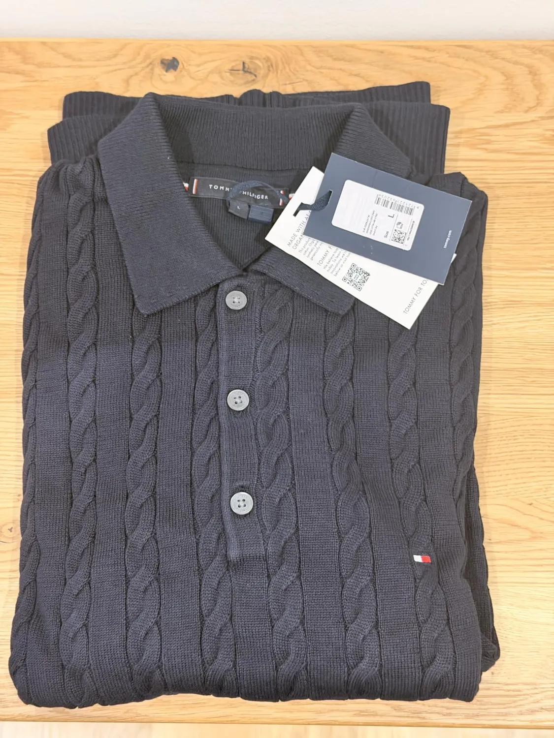 Tommy Hilfiger Classic Cable MW0MW41955 polo unisex L cotone