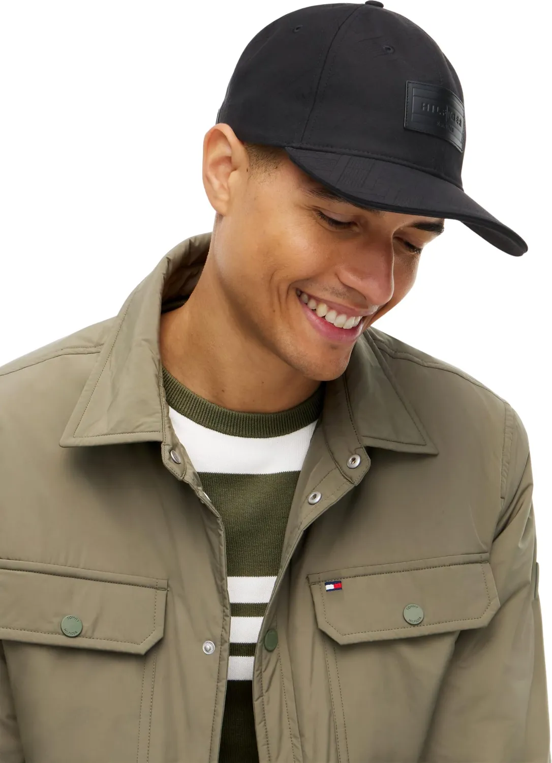 Tommy Hilfiger TH Flag Jacquard AM0AM14766 cappello nero