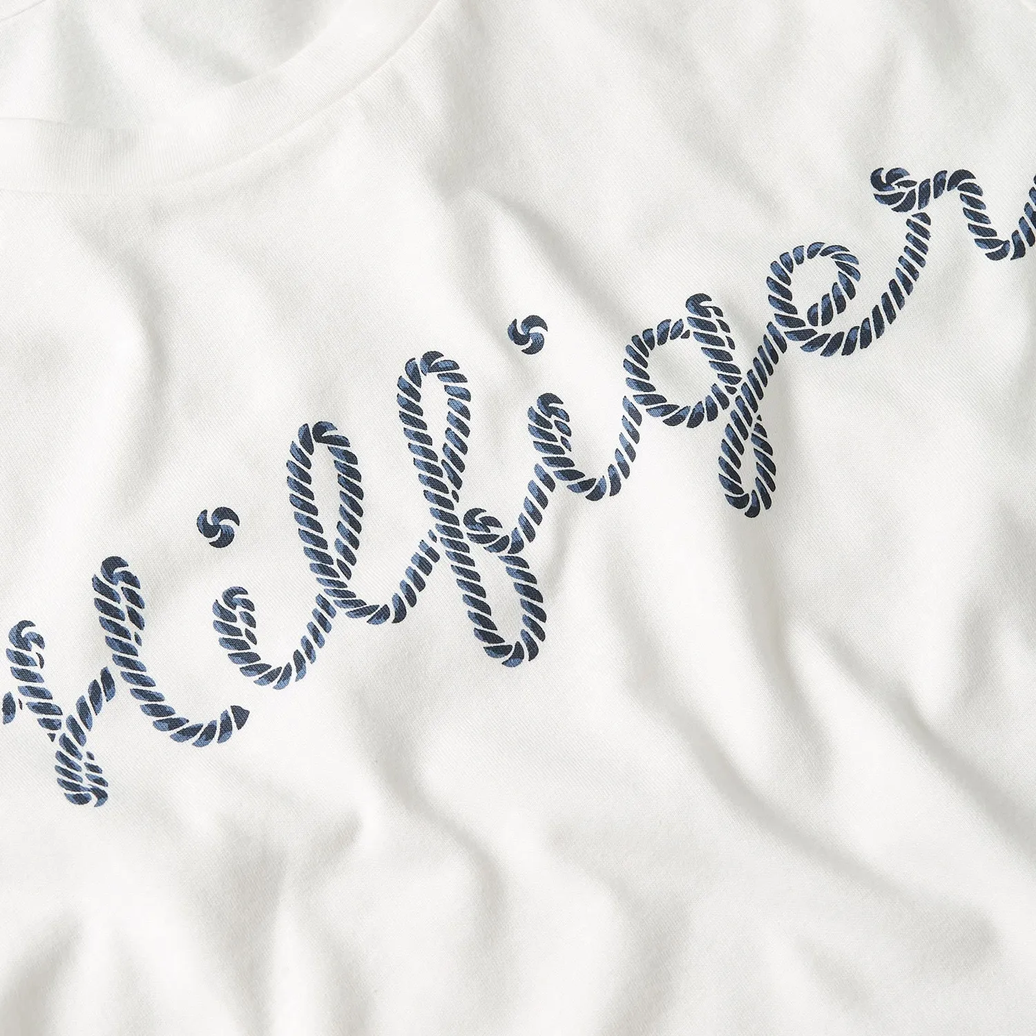 Tommy Hilfiger Reg Rope Puff Top Donna Bianco Ecru Cotone