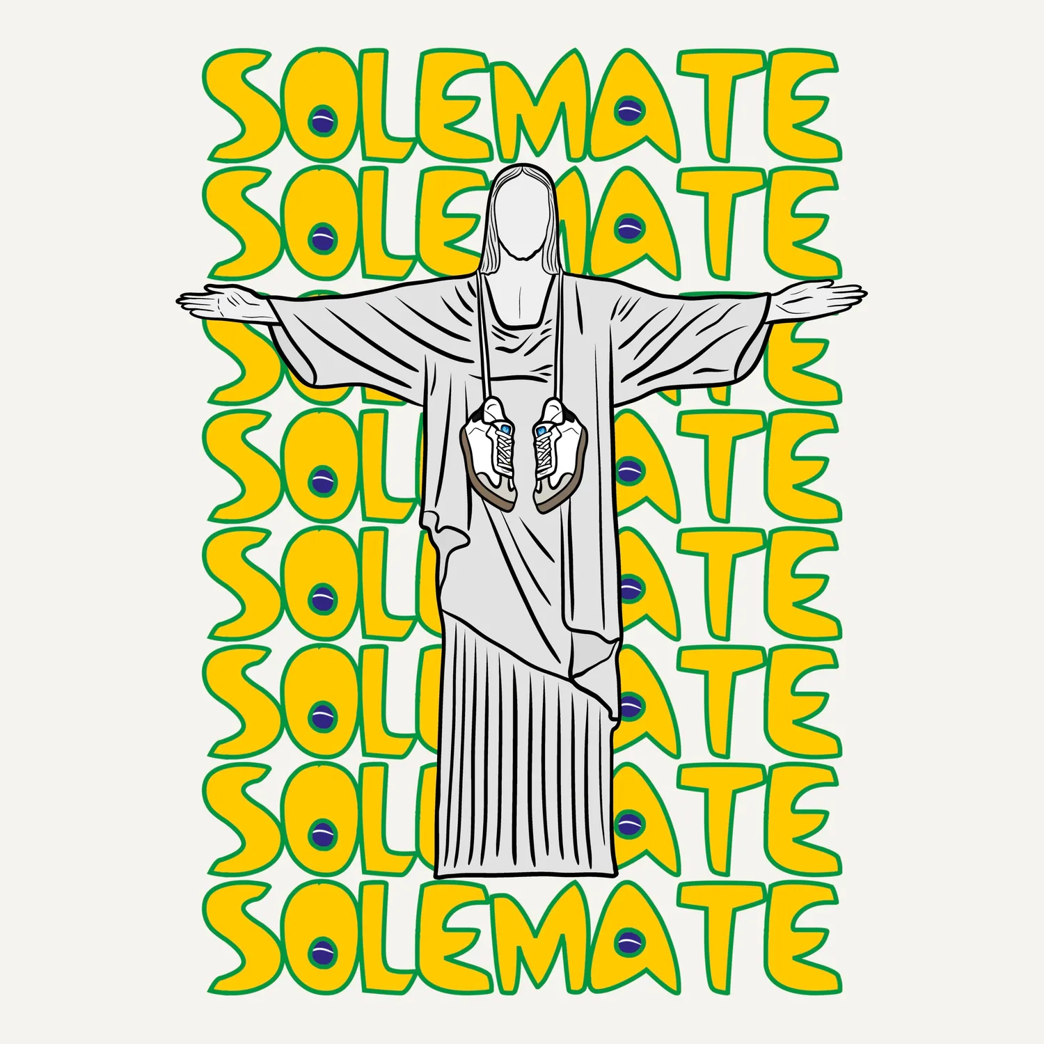 Solemate Postcard from Rio maglietta rosa cotone organico