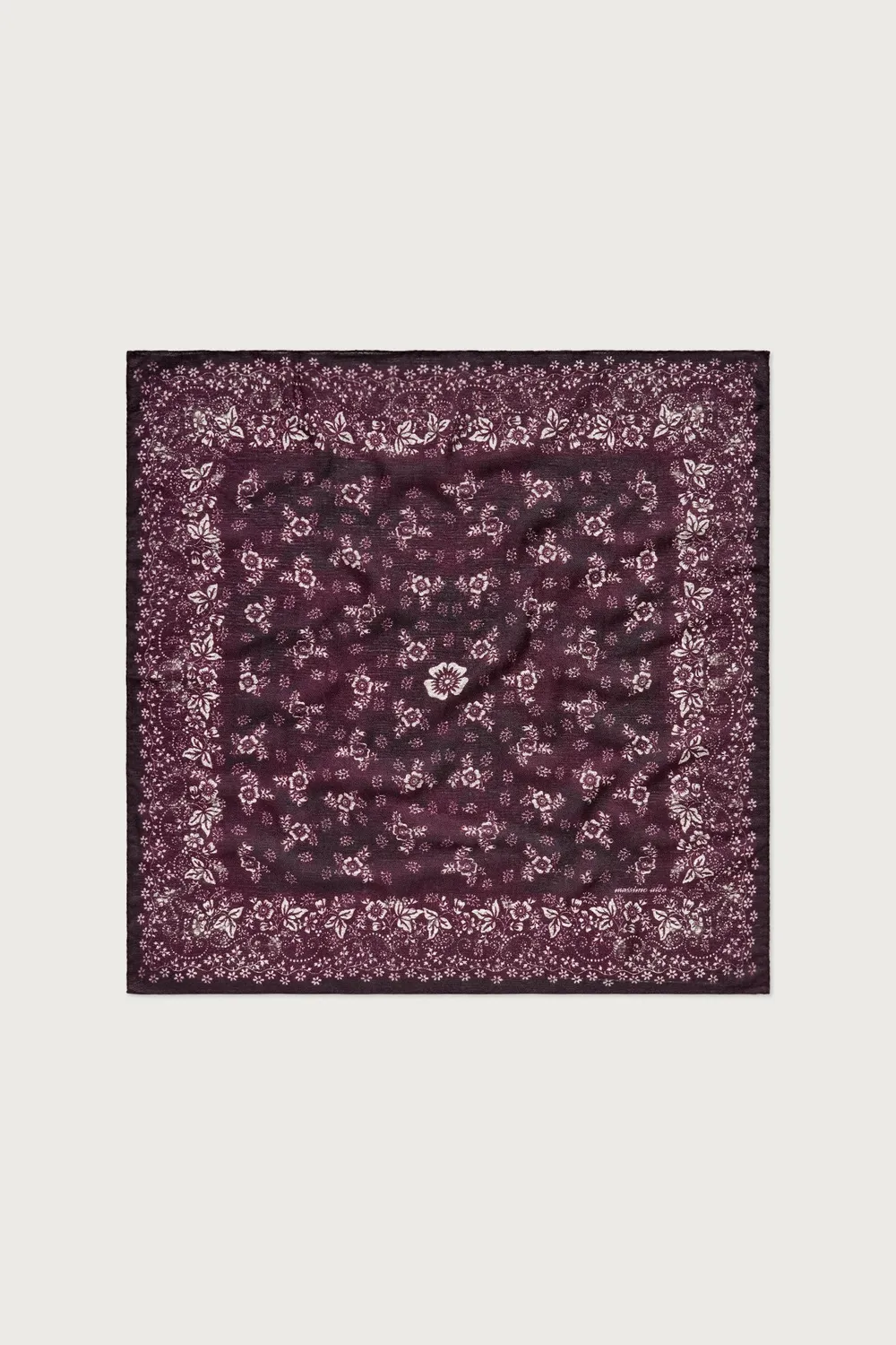 Massimo Alba Bandana sciarpa cashmere seta nera