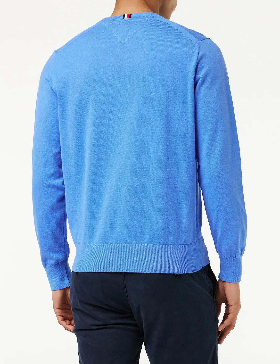 Tommy Hilfiger Crew Neck maglione uomo blu taglia S