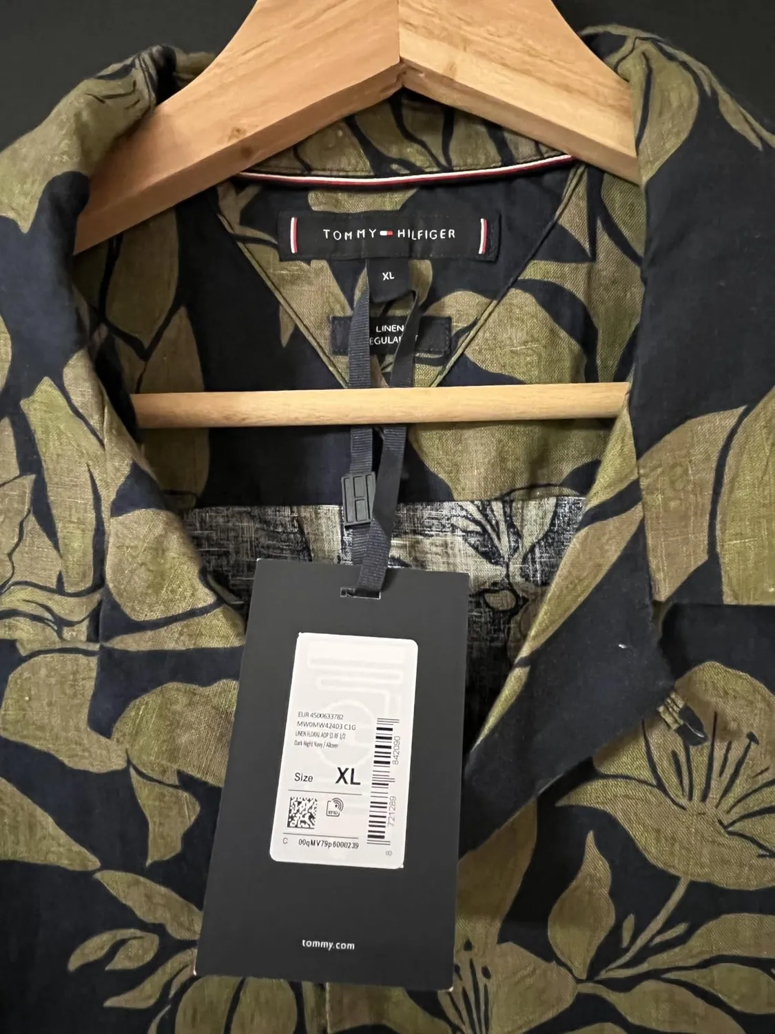 Tommy Hilfiger Linen Floral MW0MW42403 camicia lino L