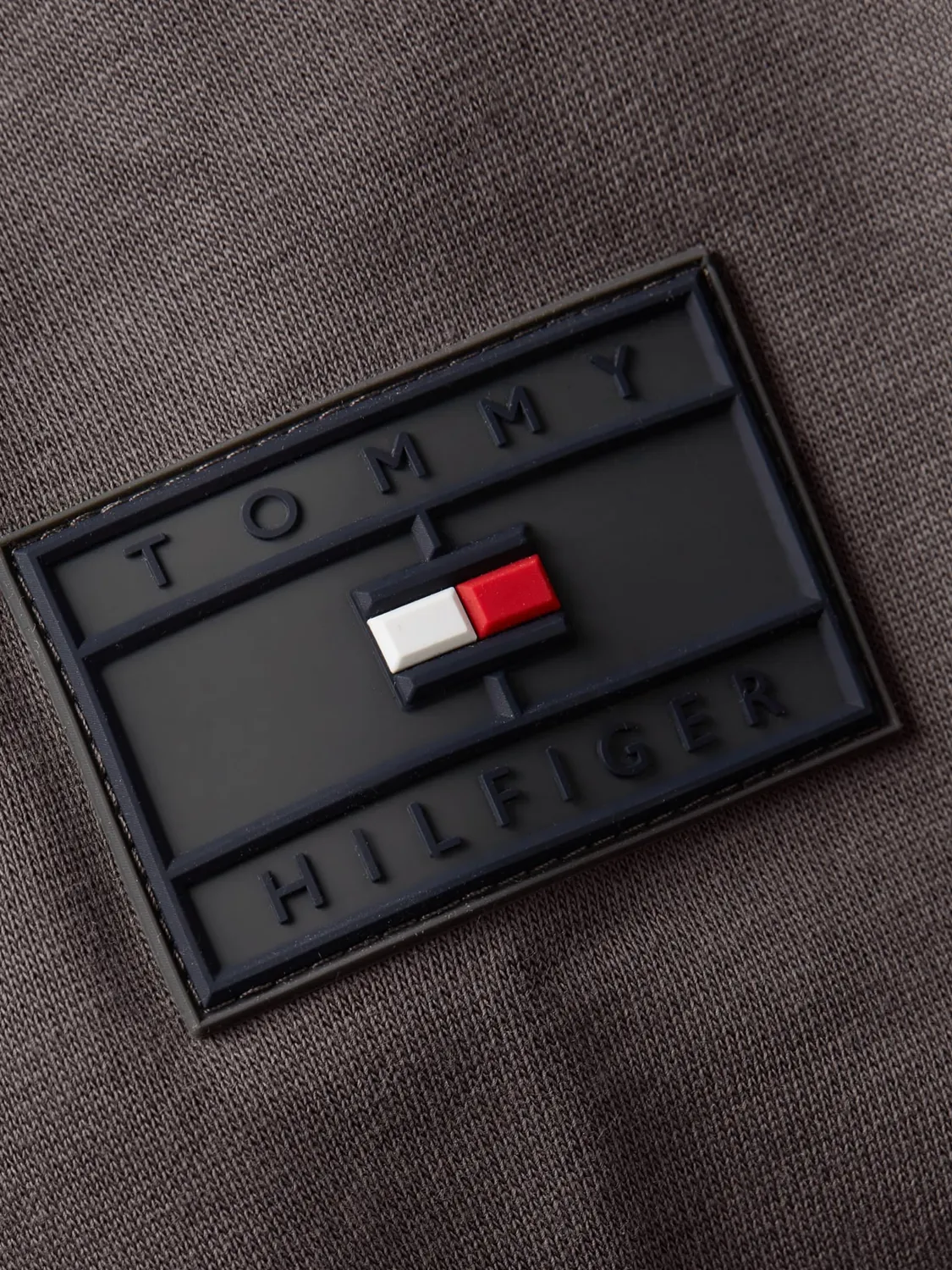 Tommy Hilfiger felpa zip cappuccio uomo XS grigia Dark Ash