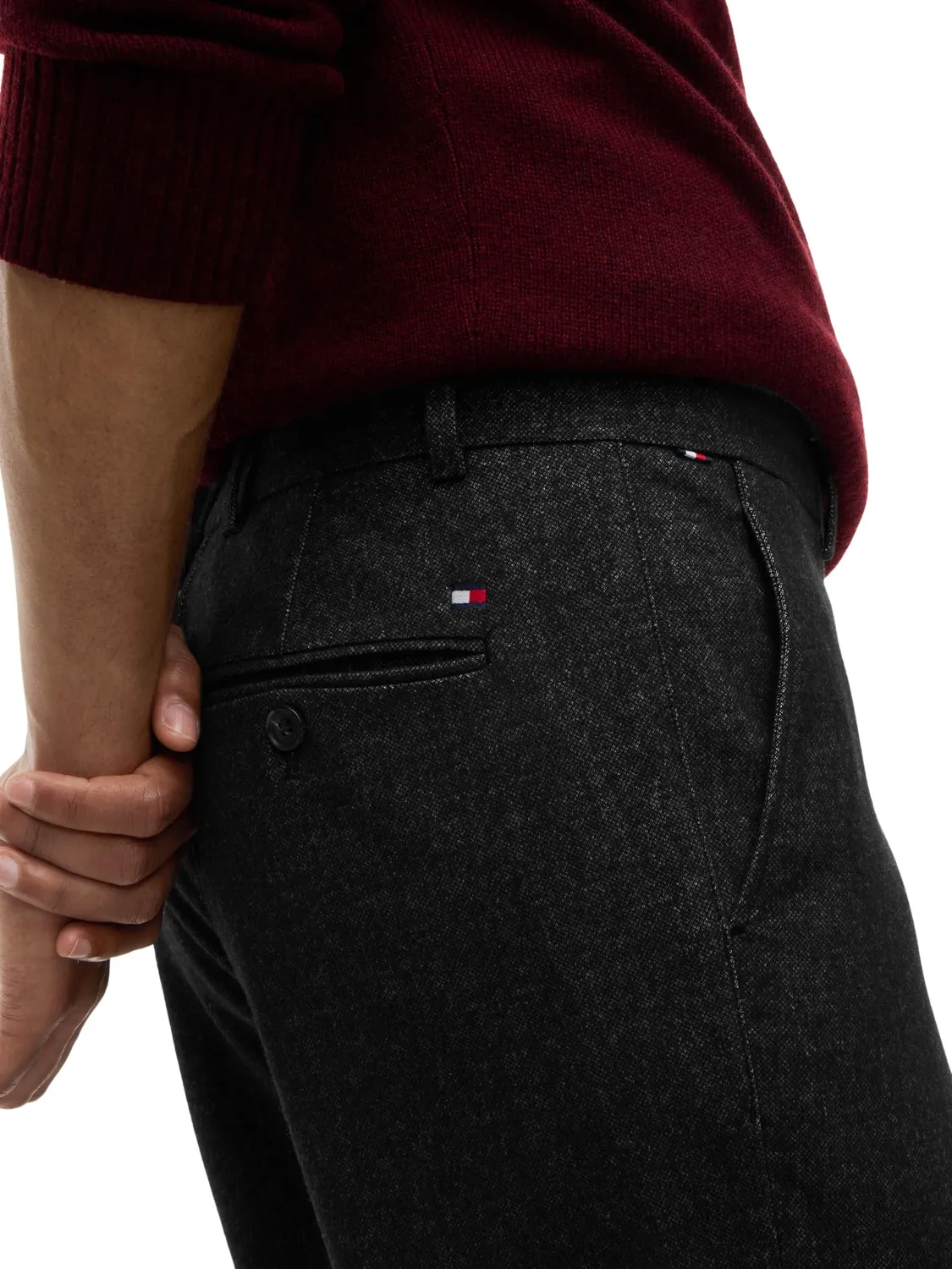 Tommy Hilfiger Denton MW0MW44823 chino uomo 34W/32L marrone
